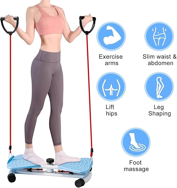 Twist Board Aerobic Waist Twister with Loop Resistance