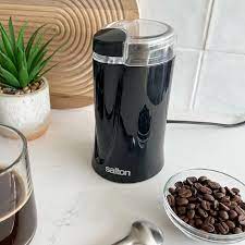 Electric Coffee Grinder, One Touch Push-Button Control for Coffee Spice Herbs Nuts Cereals Grain, Stainless Steel Blades Grinder