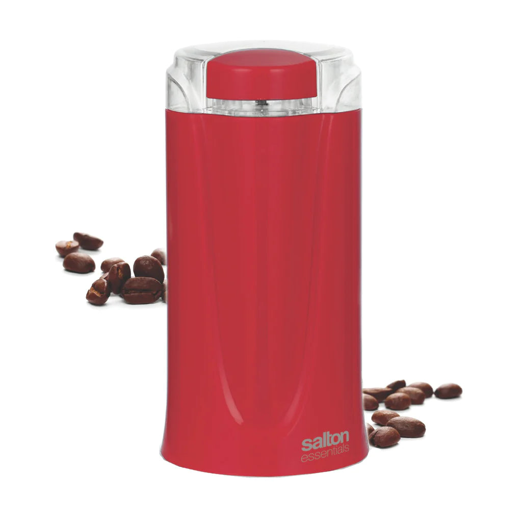 Electric Coffee Grinder, One Touch Push-Button Control for Coffee Spice Herbs Nuts Cereals Grain, Stainless Steel Blades Grinder