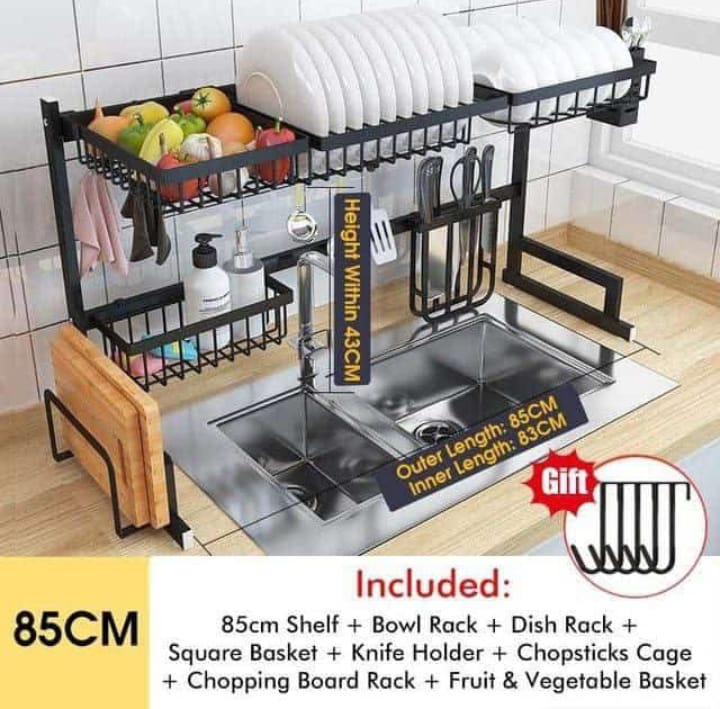 Over The Sink Dish Drying Rack,