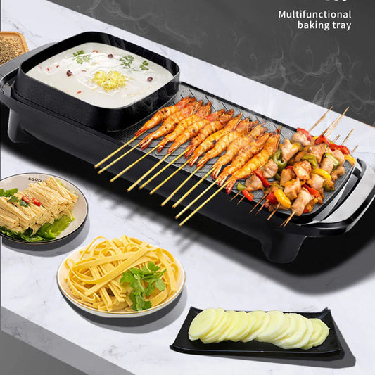 2 IN 1 ELECTRIC GRILL BBQ
